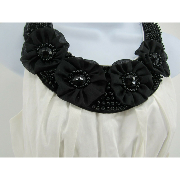 B. Smart women's dress cream and black tank top sleeve MED (7-8) - Picture 3 of 9